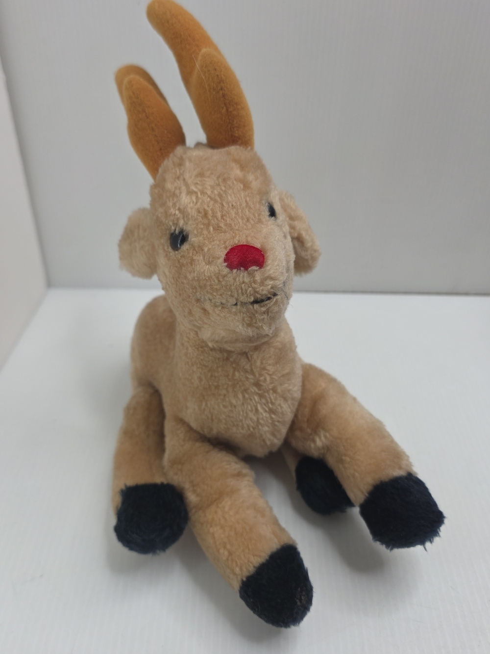 Vintage Russ Plush Rudolph Reindeer Stuffed Animal Toy
